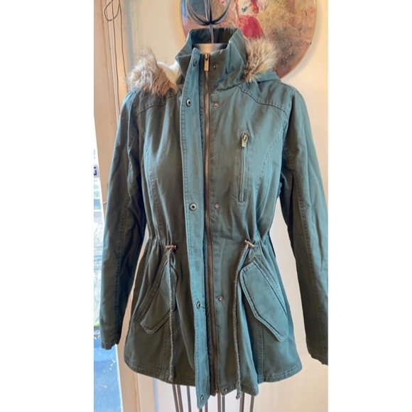 GREEN UTILITY ARMY JACKET - Picture 4 of 5